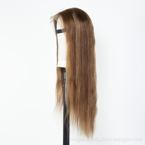 22 inch Body Wave Lace Front Coarse Curly Hair With Bang, 2 Color Orginal Unprocessed Virgin Brazilian Hair Remy Humain Wigs